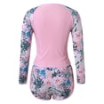thumbnail image 4 of Kcodviy Femmes 2 Pcs Long Femmes Manches Longues Garde Manche Maillot Dermoprotecteur avec Garde pour Femmes Manches Courtes Soutien-Gorge Intégré Maillots de Bain Court Garde Upf 50+ Chandail de Bain avec Bas Culottes Garçonnes, 4 of 7