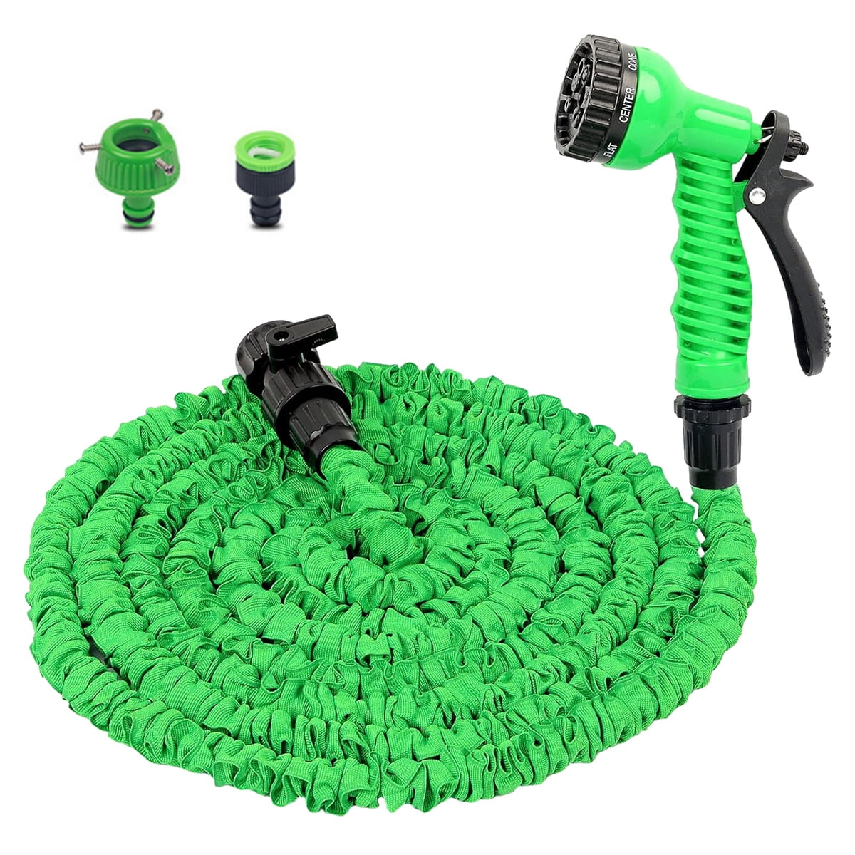 Expanding Water Pipe, Green 25FT Flexible Garden Hose with Spray Gun