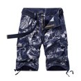 thumbnail image 1 of Birdeem Men Casual Solid Zipper Button Multi-Pocket Cropped Cargo Shorts, 1 of 1