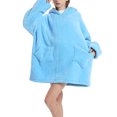 thumbnail image 2 of Faithtur Universal Warm Hooded Sweater Fashion Printing Mink Wool Home Clothes, 2 of 6