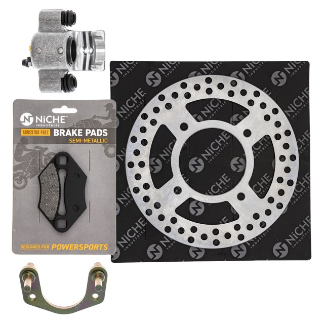 Niche Rear Left Brake Rotor Caliper Pad Kit for Polaris Outlaw 450 525 S 5246155 MK1007888