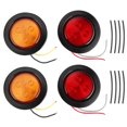 thumbnail image 1 of Truck Indicator Light 4pcs 2.5in LED Round Indicator Light 10V-30V High Brightness Lamp For Truck Trailer Lorry, 1 of 8