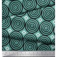 thumbnail image 2 of Soimoi Viscose Chiffon Fabric Diamond & Circle Block Decor Fabric Printed Yard 42 Inch Wide, 2 of 2