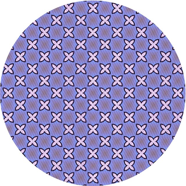 Ahgly Company Tapis de Zone Rond d'Intérieur Lavable à la Machine, Style Transitionnel, Bleu Ardoise, 3 Pieds Rond