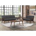 thumbnail image 2 of Topline Home Furnishings Dark Grey Loveseat, 2 of 4