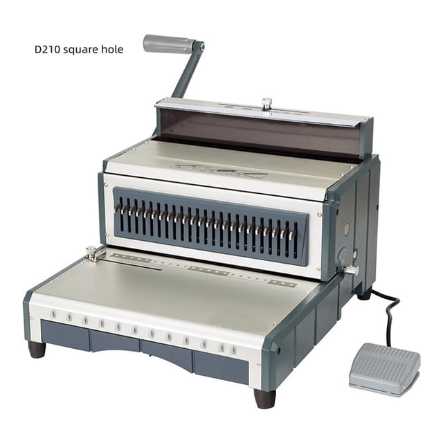 Electric Coil Binding Machine 2:1 Electric Iron Ring Thickening Bookbinding Machine Double Line Desk Calendar Contract ,Pinpoint Punching
