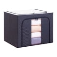 thumbnail image 1 of Large Storage Bag, Closet Organizer for Blankets, Foldable Fabric Bin with Clear Window, Sturdy Zipper Closure, Versatile Home Storage Solution for Dorm and Attic, 1 of 8