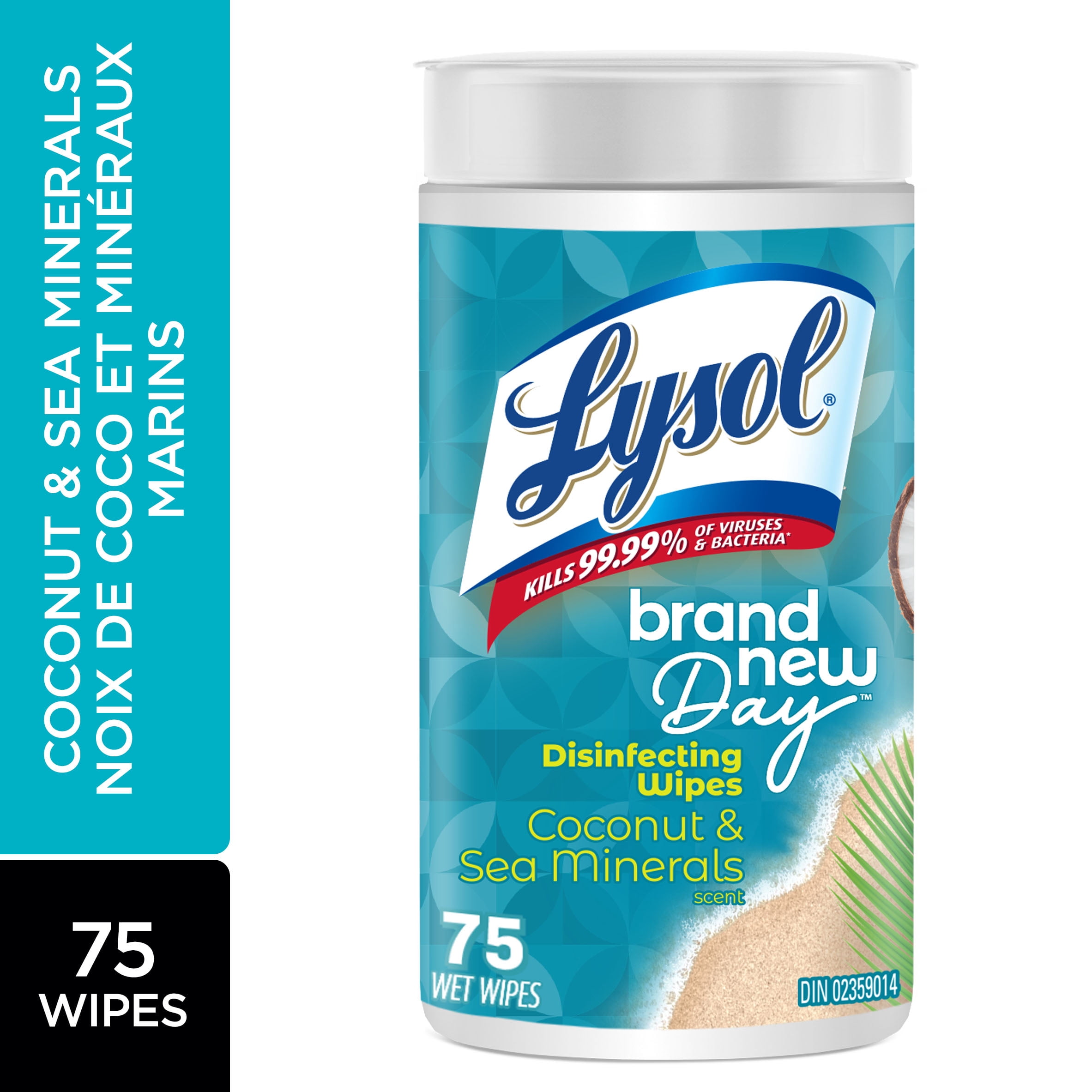 Lysol® Disinfecting Wipes- Brand New Day™ Coconut and Sea Minerals, 75 Count