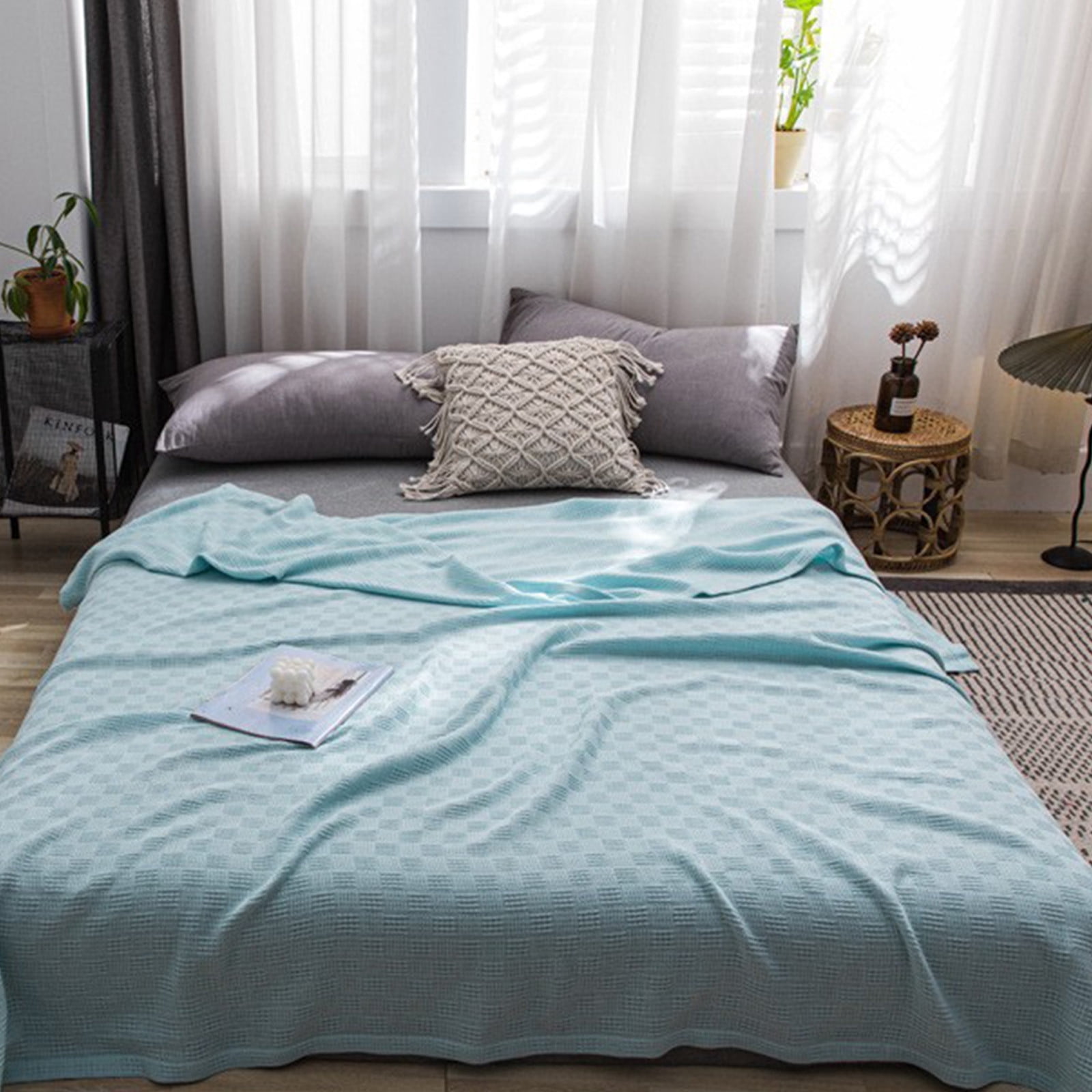 Zonao Cooling Comforter for Hot Sleepers,Lightweight Cooling Blanket,Double Side Cooling Effect,All-Season 78.74x59.06in