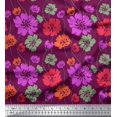 thumbnail image 1 of Soimoi Rayon Fabric Artistic Floral Print Fabric by Yard 56 Inch Wide, 1 of 3