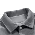 thumbnail image 4 of RXIRUCGD Manteau à Capuche Décontracté pour Homme, Couleur Unie, Coupe Ample, Manches Longues, Sans Capuche, Manteaux Décontractés, Gris, Taille : TG, 4 of 6