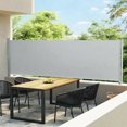 thumbnail image 1 of vidaXL Auvent Latéral Rétractable pour Patio 140x600 cm Gris, 1 of 5
