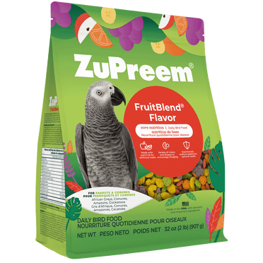 Zupreem FruitBlend Flavor With Natural Flavors Bird Food For Parrots & Conures 2 lbs