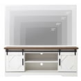 thumbnail image 3 of WAMPAT Farmhouse Sliding Barn Door TV Stand for 65" Flat Screen，59 Inch, 3 of 6