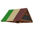 thumbnail image 2 of Yingyy Bâche de Remplacement Imperméable pour Balançoire Toit Tente Pare-Soleil Vert Beige Café, 2 of 8