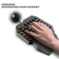 thumbnail image 4 of Clavier et Souris à une Main Combo 39 Touches avec Souris Rétroéclairage Arc-en-Ciel LED Demi-Clavier avec Souris, 4 of 8