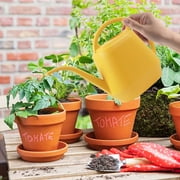 Chmadoxn Pitchers Plant Watering Can Watering Can 1 Gallon Long Spout Watering Can Flower Patterns Indoor Watering Can With Handle Plastic Watering Can For Garden Plants watering can