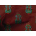 thumbnail image 4 of oneOone Cotton Poplin Maroon Fabric Floral & Paisley Block Craft Projects Decor Fabric Printed By The Yard 56 Inch Wide, 4 of 4