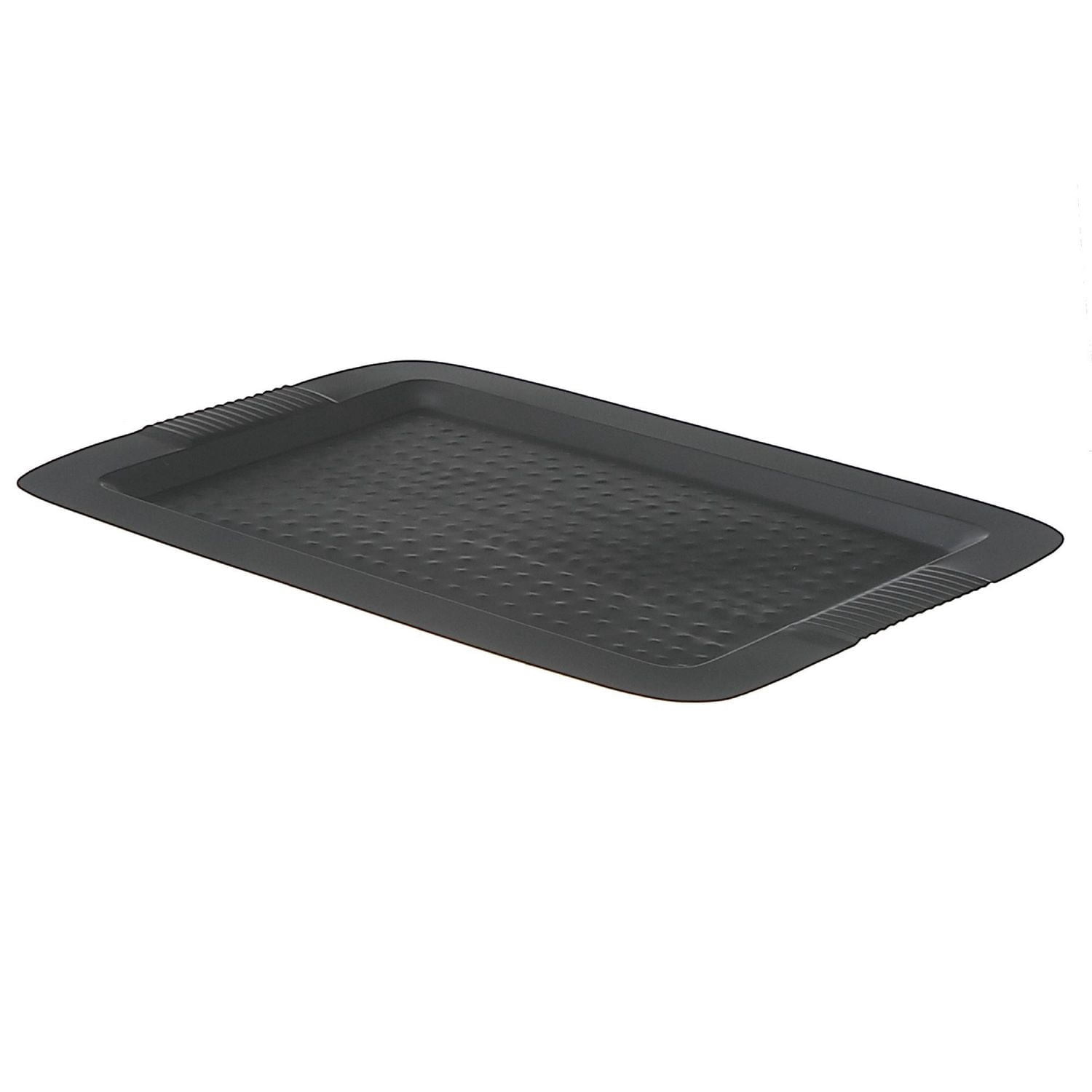 Plateau Martelé Rectangulaire 17" X 12" Noir Mat
