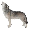 thumbnail image 1 of Standing Howling Wolf Garden Statue Life Size Garden Decor, 1 of 6