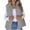 Grey, variant on Lmnyox Casual Puffer Vest Jacket for Women Collared Zip Up Winter Thermal Vest Solid Sleeveless Vest Outerwear