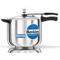 thumbnail image 1 of Silver Pressure Cooker 10 Liters, Stainless Steel Inner Lid Cooker, Induction Cooker - For 10 To 14 Persons, 1 of 4