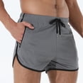 thumbnail image 2 of ohmzyzo Men's Running Shorts 3 Inch Quick Dry Gym Athletic Jogging Shorts with Zipper Pockets, 2 of 7