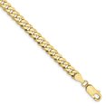 thumbnail image 1 of 10k 4.75mm Flat Beveled Curb Chain (Weight: 5.98 Grams, Length: 7 Inches), 1 of 4