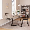 thumbnail image 4 of Towallmark 1 Table 2 Chaises MDF Table à Manger Ronde et Chaises Ensemble de Table de Cuisine pour Petit Espace Appartement Couleur Rétro, 4 of 9