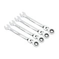 thumbnail image 4 of Swivel Head Ratchet Set, 4Pcs Swivel Head Ratchet Wrenches, Flexible Double End Ratcheting Wrench For Professional Mechanics, 4 of 8