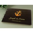 thumbnail image 2 of Darling Souvenir Custom Wedding Photo Album Guest Book with Wood Engraved Cover, Holds 80 Pages, 2 of 6