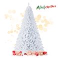 thumbnail image 2 of Gymax 7.5ft White Christmas Tree Classic Pine Tree PVC Material Thicken Tips(White), 2 of 10