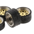 thumbnail image 3 of lionlar Ensemble de Roues et Pneus pour Voiture Modèle Réduit 1/64 Hotwheels E, 3 of 9