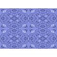 thumbnail image 1 of Ahgly Company Tapis d'Intérieur Lavables en Machine Rectangle Denim Bleu Transitionnel, 8' x 10', 1 of 7