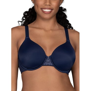 Vanity Fair Womens Beauty Back Full Figure Underwire Bra, 36D, Ghost Navy