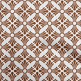 thumbnail image 1 of oneOone Georgette Viscose Brown Fabric Mosaic Sewing Material Print Fabric By The Yard 42 Inch Wide, 1 of 5