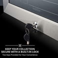 thumbnail image 3 of Ivation Réfrigérateur Refroidisseur de Vin à 12 Bouteilles avec Serrure, Argent, 3 of 6