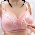 thumbnail image 1 of XZNGL Womans Nursing Bra Front Release Glossy Comfortable Breathable Bra Underwear No Rims, 1 of 9