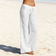 thumbnail image 2 of Yuyuzo Women's Summer Sleeveless Romper, Linen, Spaghetti Strap, Boho Beach, Adjustable,, 2 of 7
