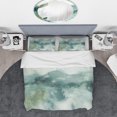 thumbnail image 3 of Designart 'Lost into the Blue' Geometric Bedding Set - Duvet Cover & Shams, 3 of 4