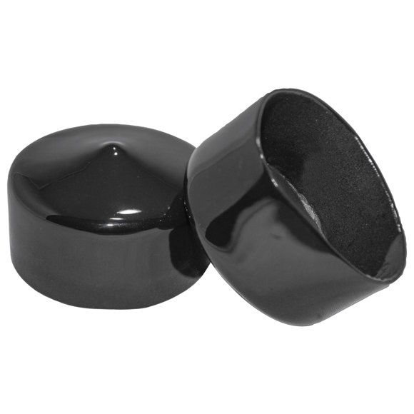 Prescott Plastics 1 3/4 (44.45 mm) Outer Diameter Flexible Plastic Hole Plugs Round Black Metal Tubing End Caps Strong Furniture Leg Inserts Impact & Weather Resistant Made in the USA - 20 Pack