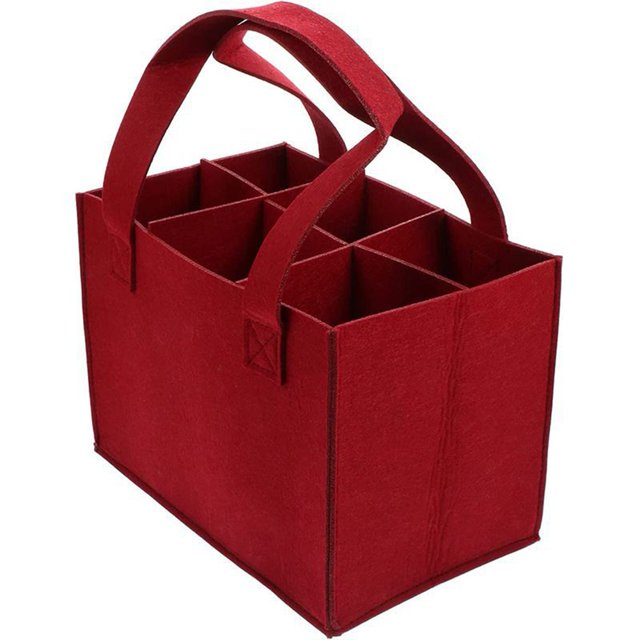Bgsha Wine Carrier Bag with Robust Design and Removable Dividers Great Utility