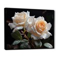 thumbnail image 2 of Designart White Modern black framed wall art, Roses framed wall Art, White Roses love expression I , Roses framed wall art decor, 32x24 inches black frame, 2 of 5