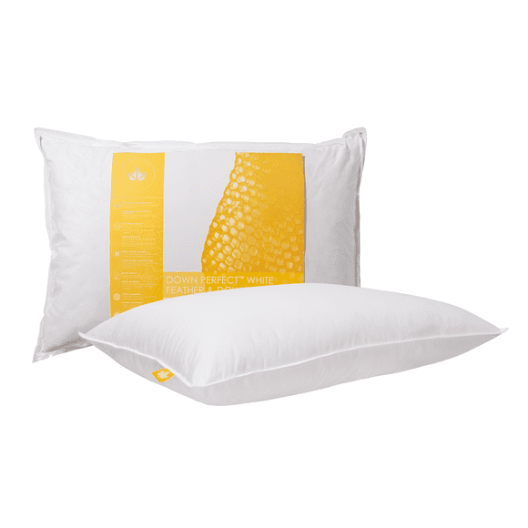 Down Perfect White Feather & Down Pillow Firm Support