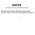 thumbnail image 2 of CMX Front Ceramic Disc Brake Pads CMX-D1640A for Car Jeep Cherokee Chrysler 200, 2 of 9