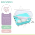 thumbnail image 4 of Meli Glass Bento Box with Silicone Sleeve - 740 ml - blue- 1 unit, 4 of 6