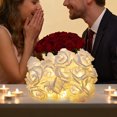 thumbnail image 3 of Cheapark LED Rose Flower String Lights 20 Warm White Lights Valentines Day Decoration USB Powered For Bedroom Party, 3 of 5