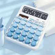 EGNMCR Tools&Home Improvement Dualss Power Solar And Battery Desktop Calculator 12 Digits Large LCD Display Standard Function Calculator For Office School Home Business Daily Use Plastics Calculator