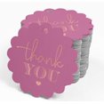 thumbnail image 4 of Inkdotpot Real Rose Gold Foil Thank You Bridal Shower Tags Favor Hang Paper Tags 100 Pieces, 4 of 6