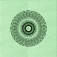 thumbnail image 1 of Ahgly Company Machine Washable Indoor Square Transitional Mint Green Area Rugs, 4' Square, 1 of 7
